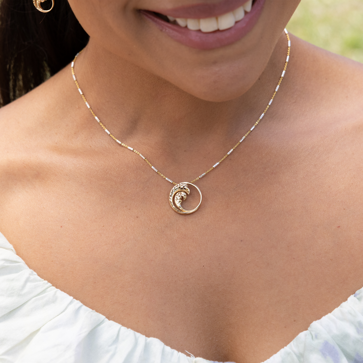 Nalu Pendant in Gold - 18mm