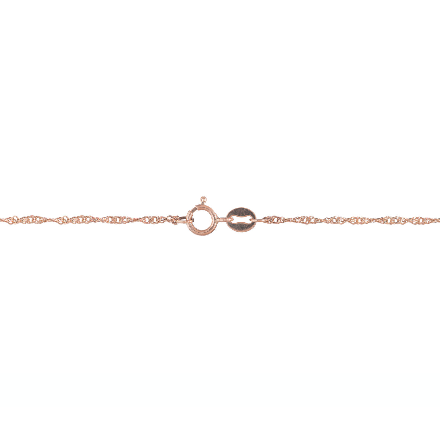 1.0mm Singapore Chain in Rose Gold