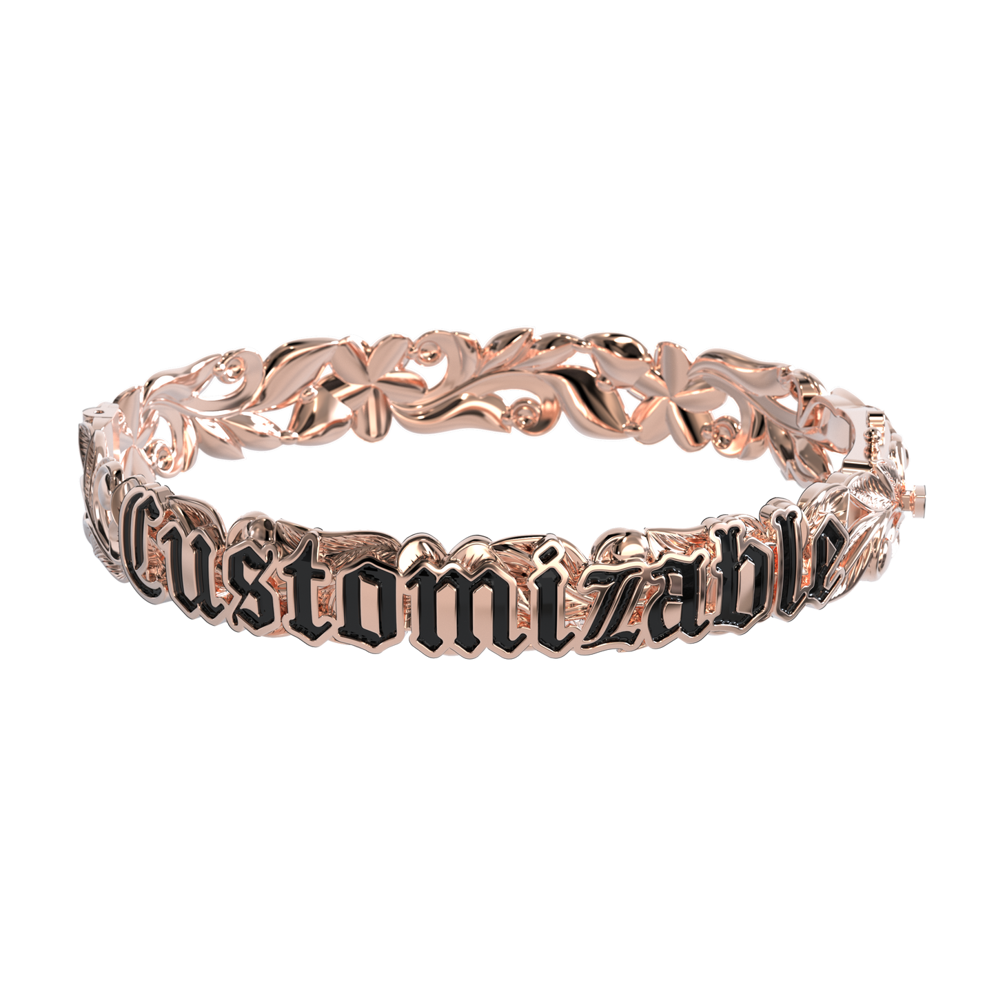 Customizable Hawaiian Hinge Bracelet