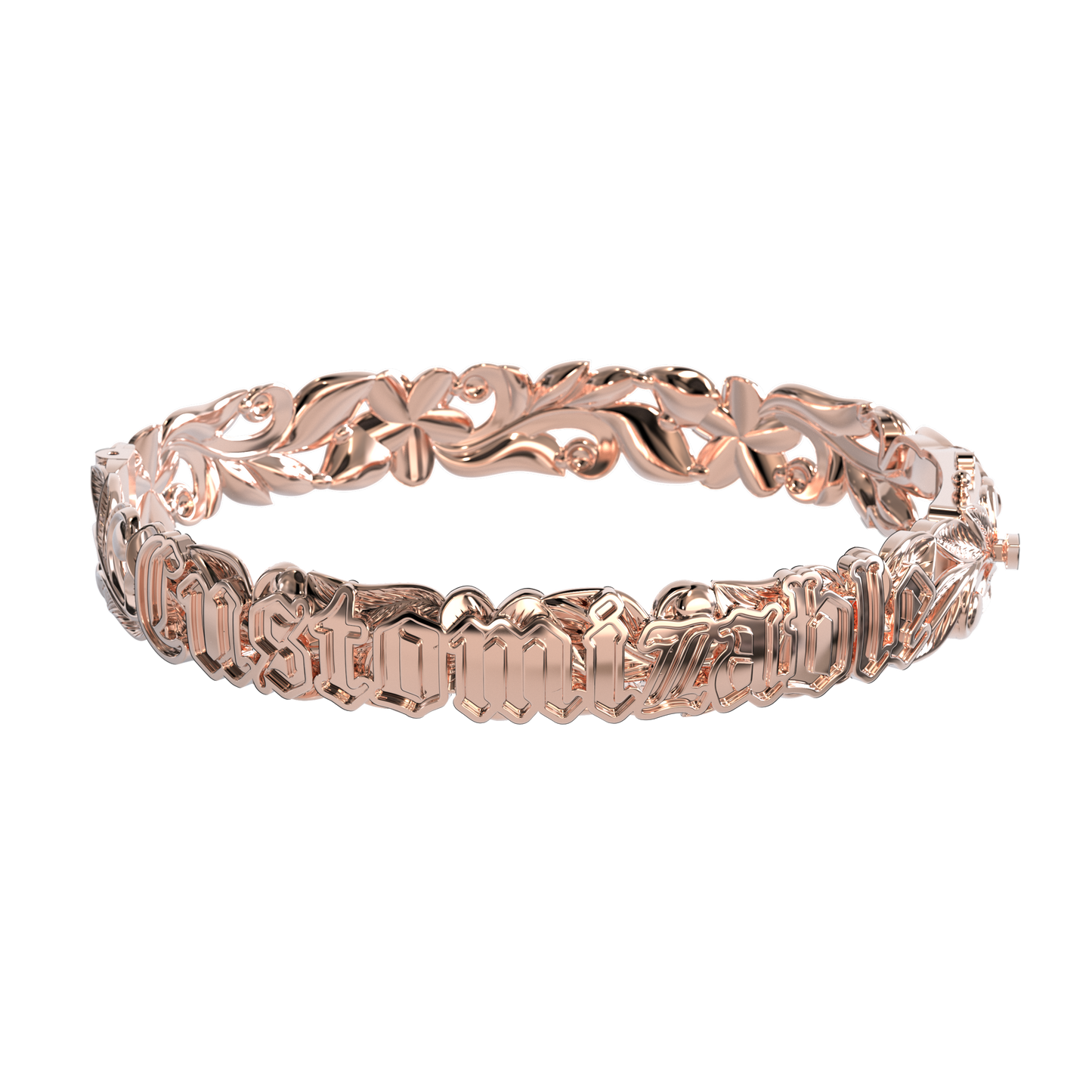 Customizable Hawaiian Hinge Bracelet