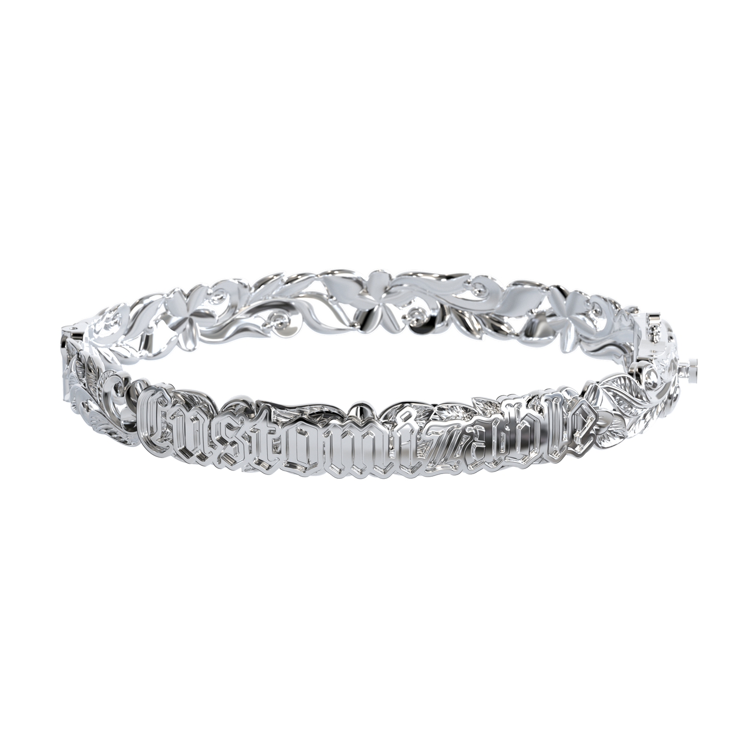 Customizable Hawaiian Hinge Bracelet