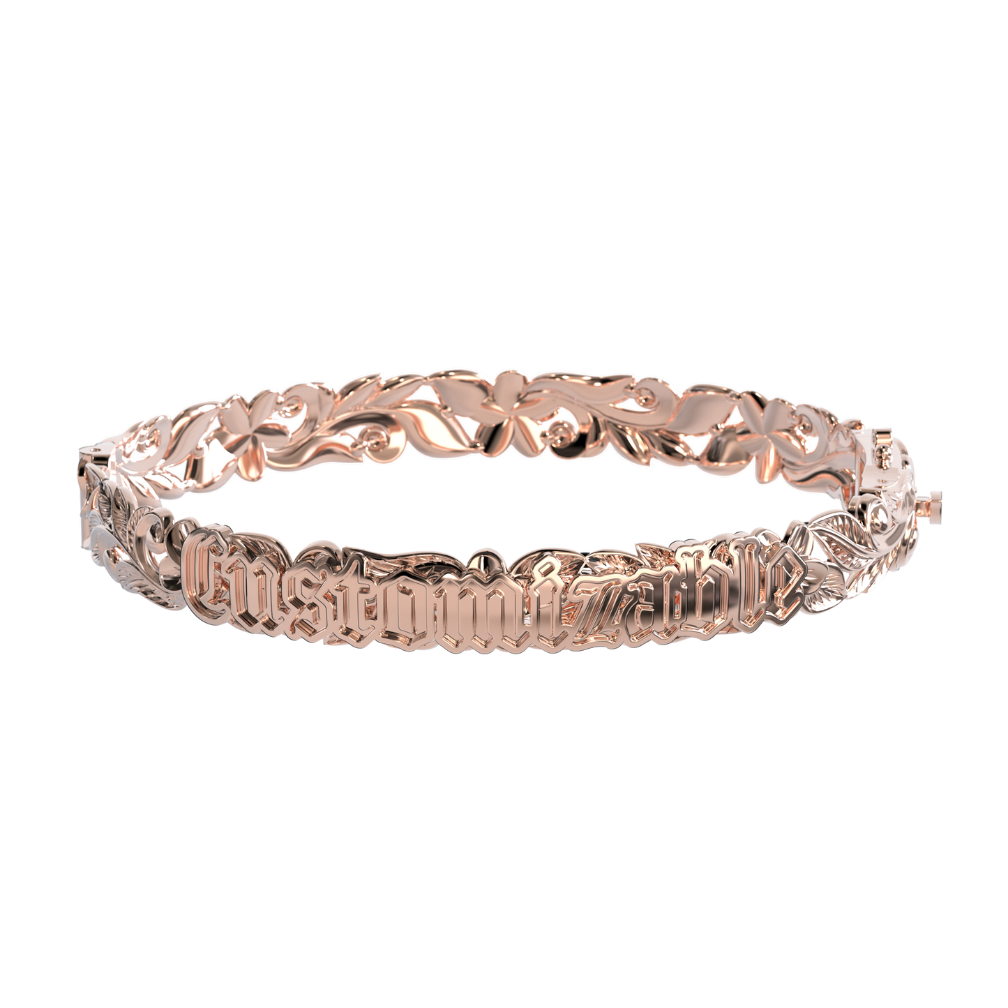 Customizable Hawaiian Hinge Bracelet