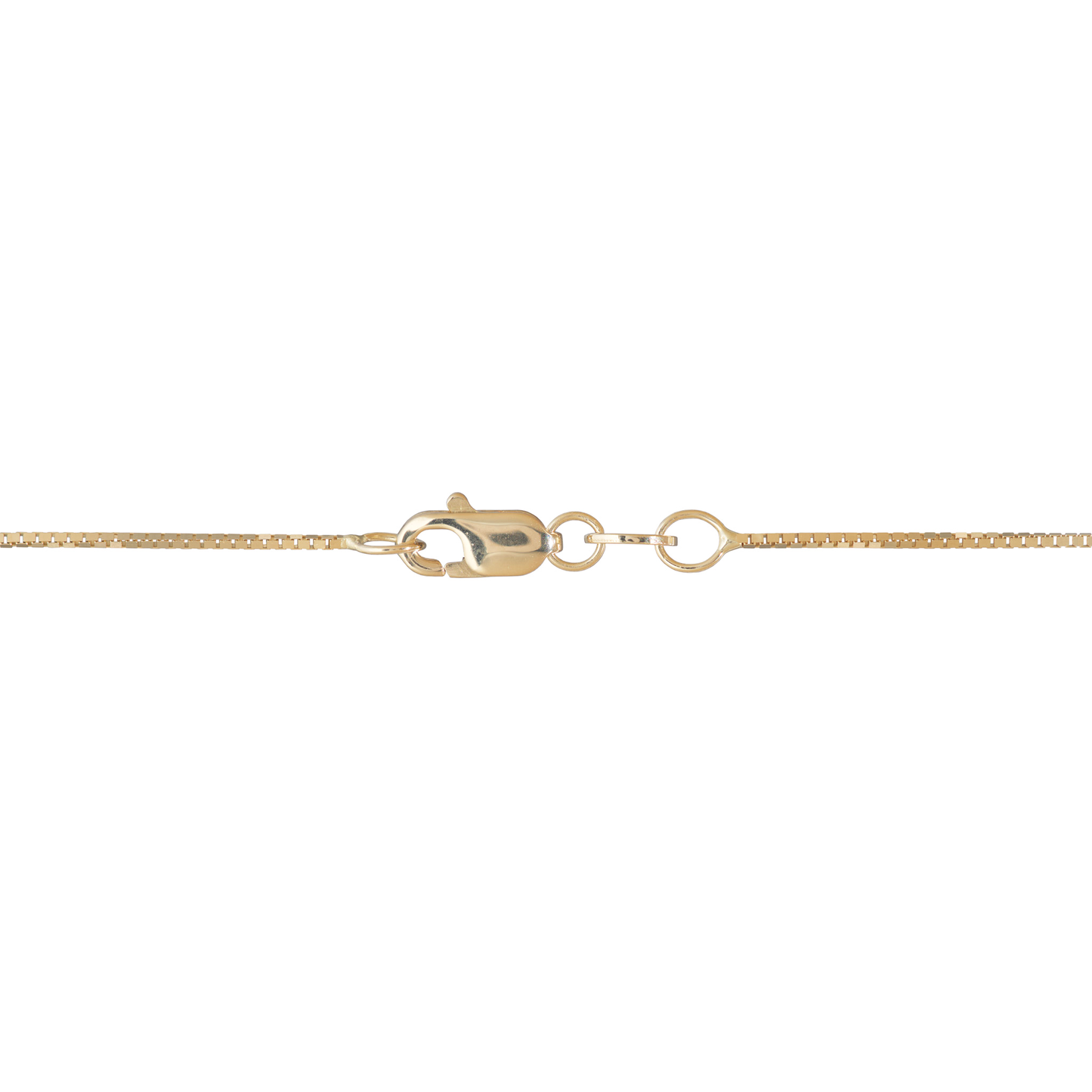 18" Plumeria Pendant Necklace in Gold with Diamond - 14mm