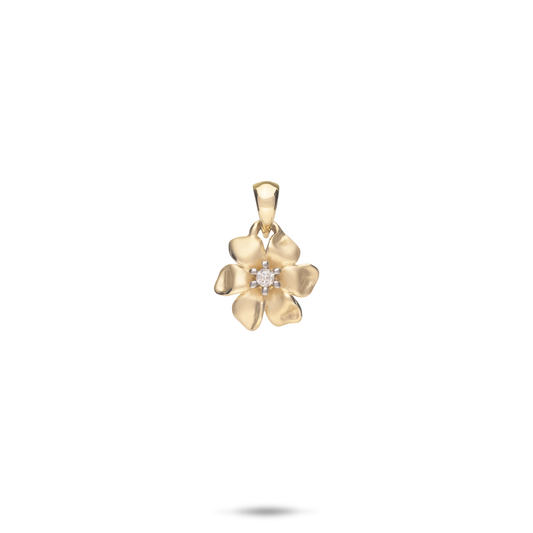 Nāʻū Pendant in Gold with Diamond - 10mm