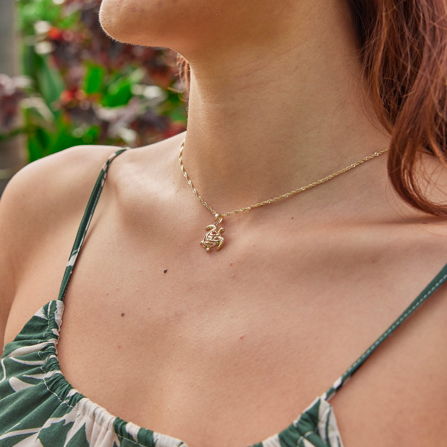 Honu Pendant in Gold - 15mm