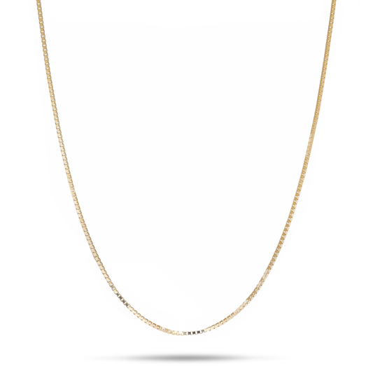 0.6mm Box Chain in 10k Gold