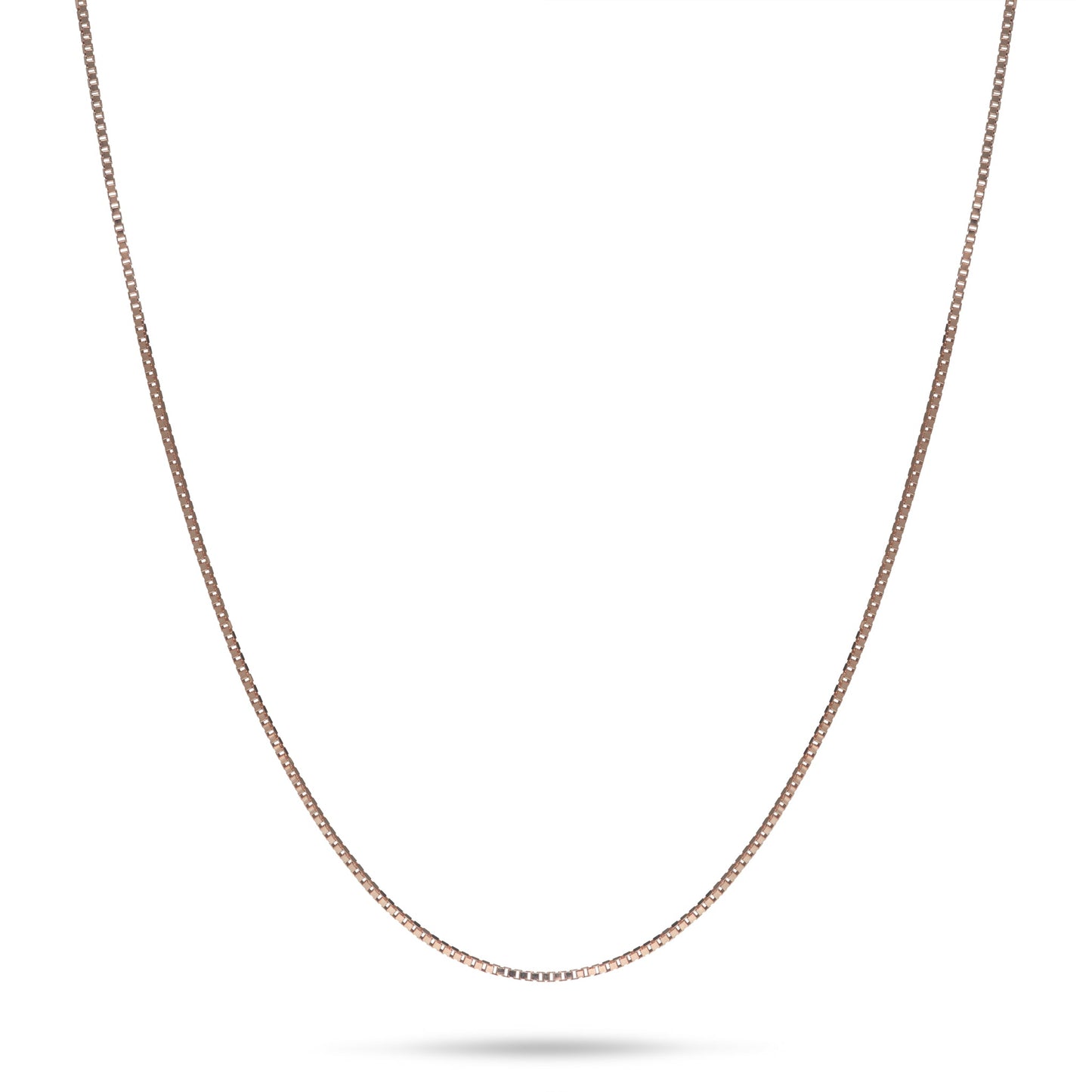 0.45mm Box Chain in 10k Rose Gold