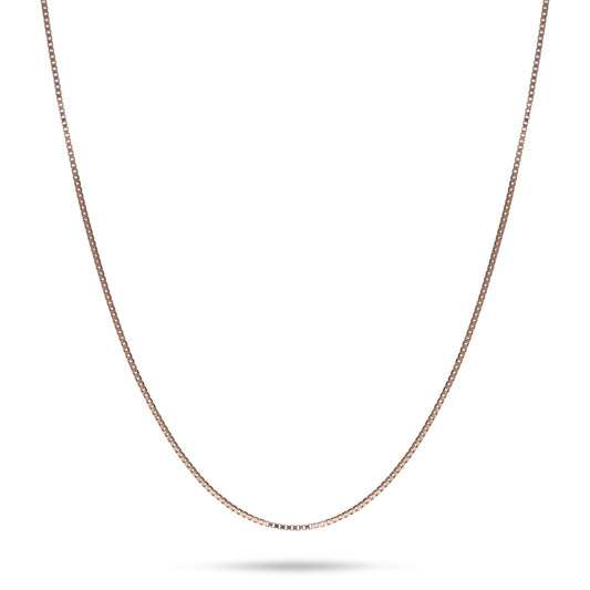 0.45mm Box Chain in 10k Rose Gold
