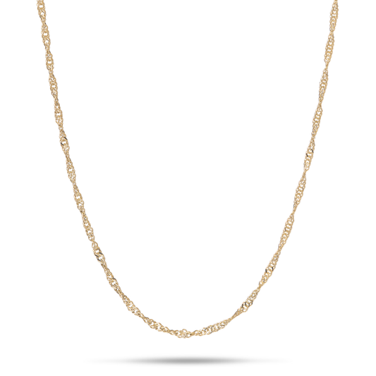 1.0mm Singapore Chain in Gold