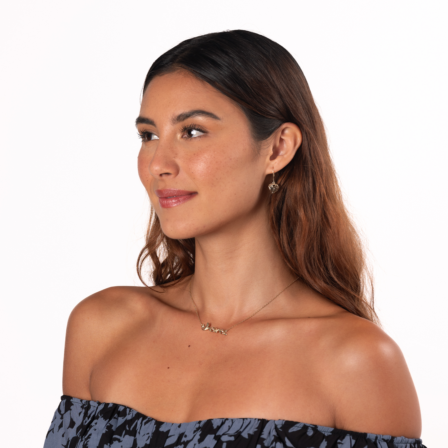 16-18" Adjustable Living Heirloom ʻOhana Necklace in Gold with Diamond