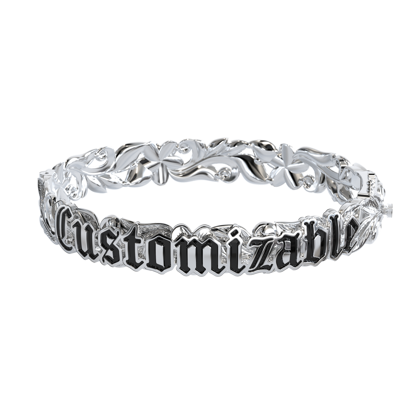 Customizable Hawaiian Hinge Bracelet