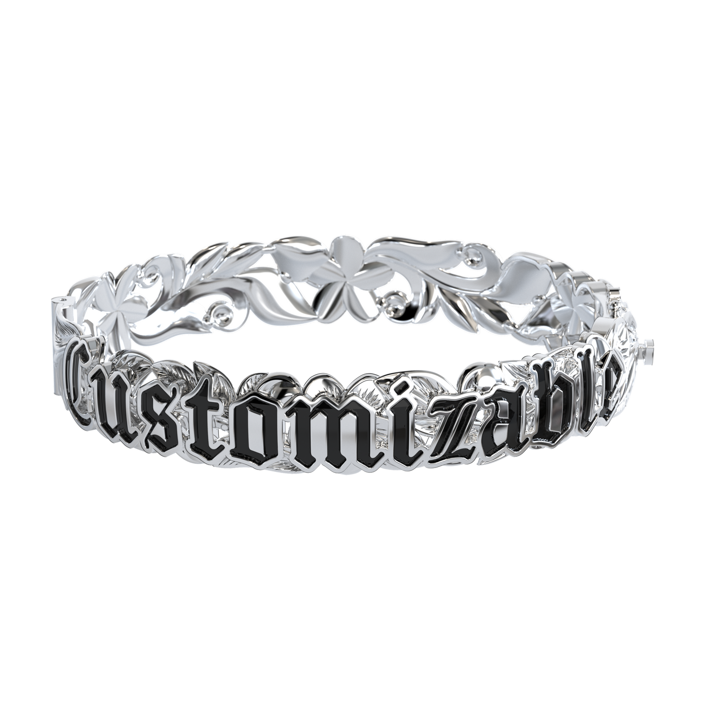 Customizable Hawaiian Hinge Bracelet