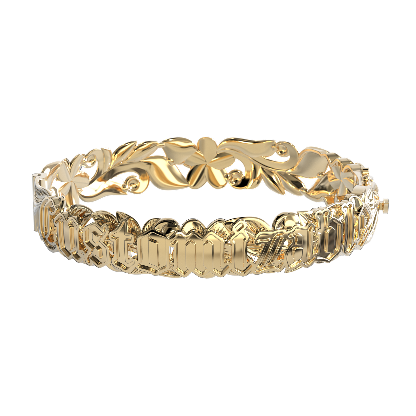 Customizable Hawaiian Hinge Bracelet