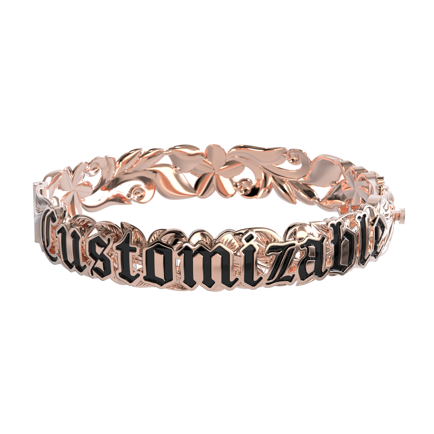 Customizable Hawaiian Hinge Bracelet