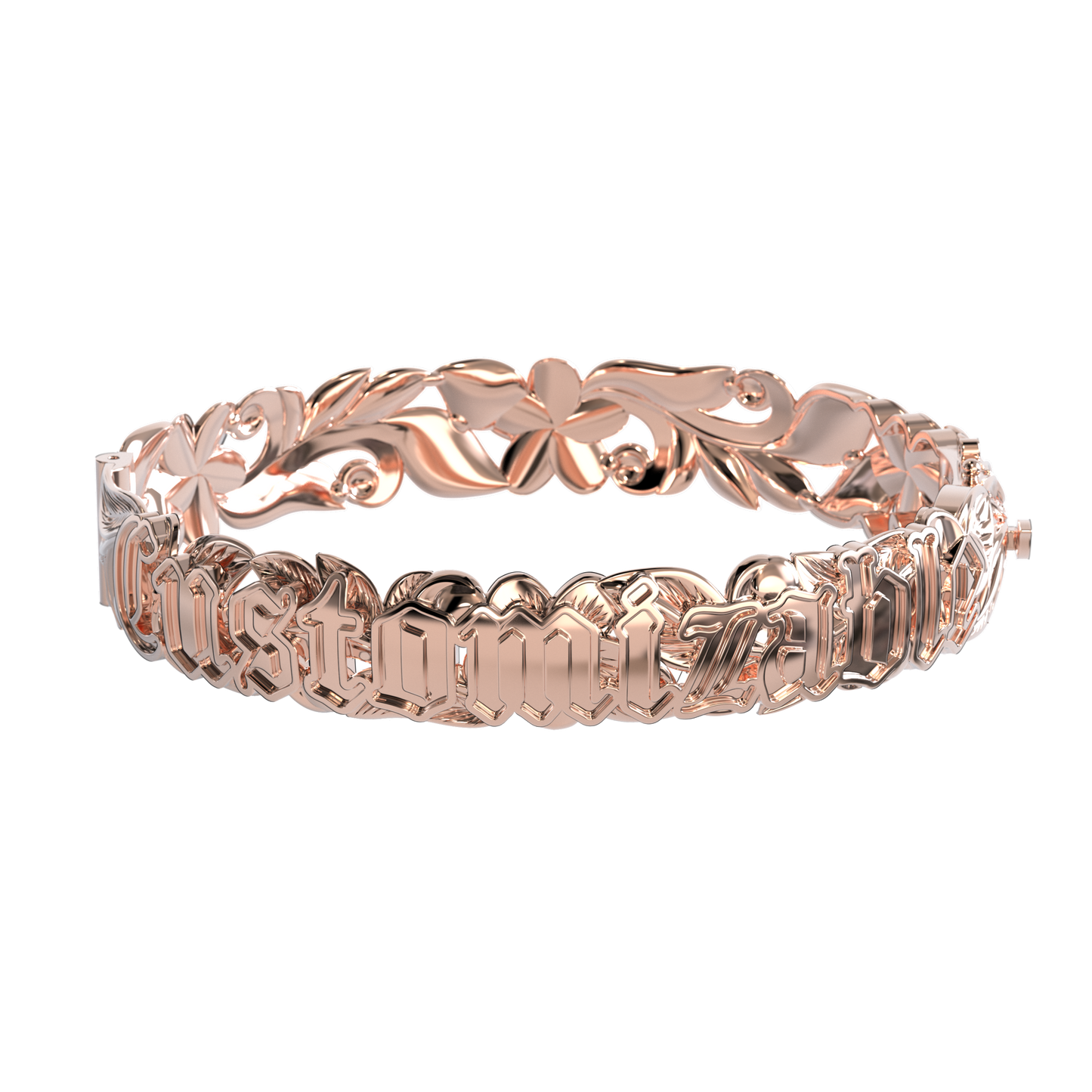 Customizable Hawaiian Hinge Bracelet