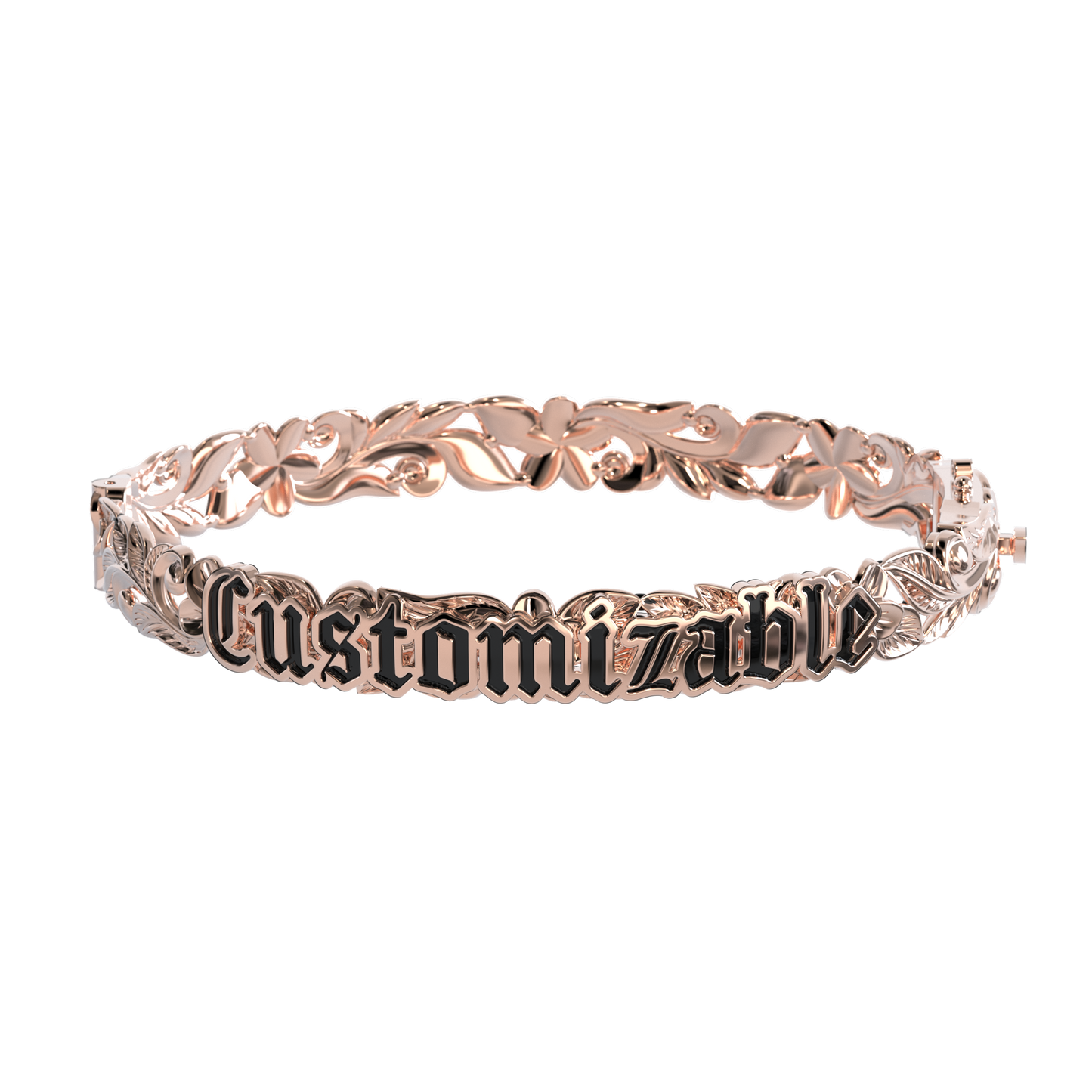 Customizable Hawaiian Hinge Bracelet
