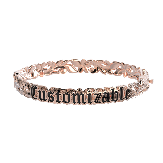 Customizable Hawaiian Hinge Bracelet